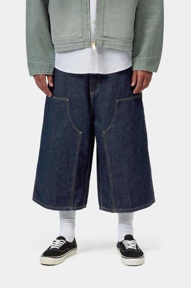 Carhartt WIP OG Double Knee Long Short - Blue Rinsed