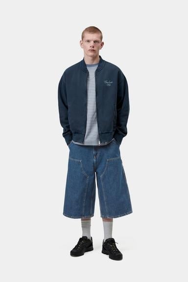 Carhartt WIP OG Double Knee Long Short - Blue Stone Washed