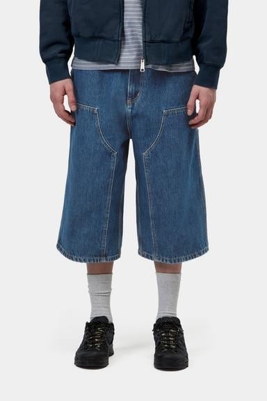 Carhartt WIP OG Double Knee Long Short - Blue Stone Washed