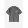S/S Loose Pocket T-Shirt - Black Garment Dyed
