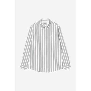 Carhartt WIP L/S Deven Shirt - Deven Stripe Black/White