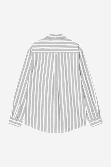 Carhartt WIP L/S Deven Shirt - Deven Stripe Black/White