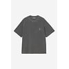 S/S Nelson Waffle T-Shirt - Black (Garment Dyed)