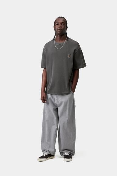 Carhartt WIP S/S Nelson Waffle T-Shirt - Black (Garment Dyed)