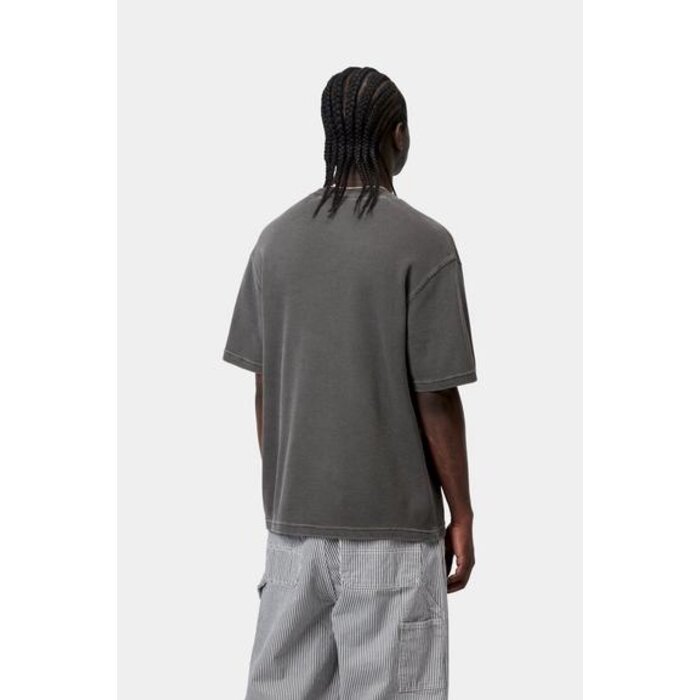 Carhartt WIP S/S Nelson Waffle T-Shirt - Black (Garment Dyed)