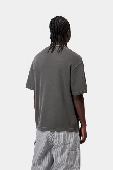 Carhartt WIP S/S Nelson Waffle T-Shirt - Black (Garment Dyed)