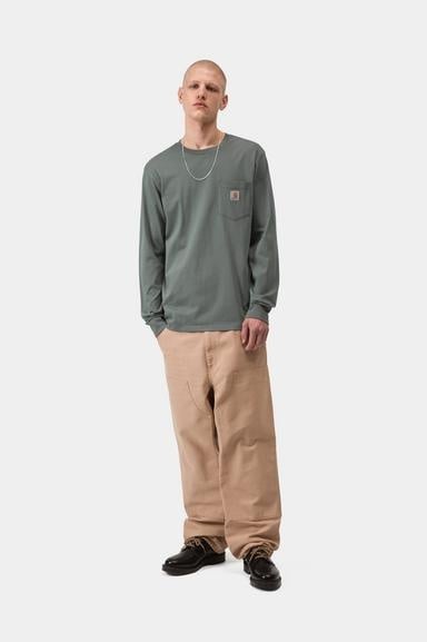 Carhartt WIP L/S Pocket T-shirt - Velvet Green