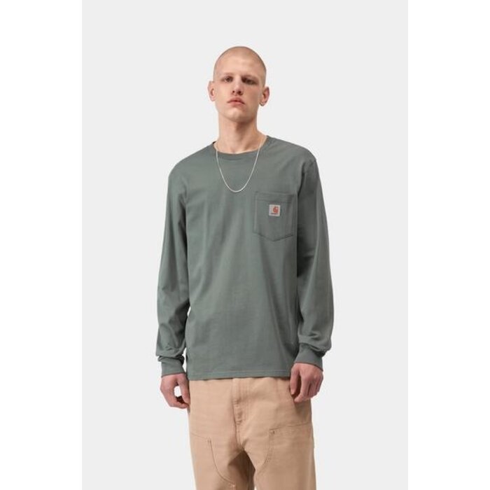 Carhartt WIP L/S Pocket T-shirt - Velvet Green