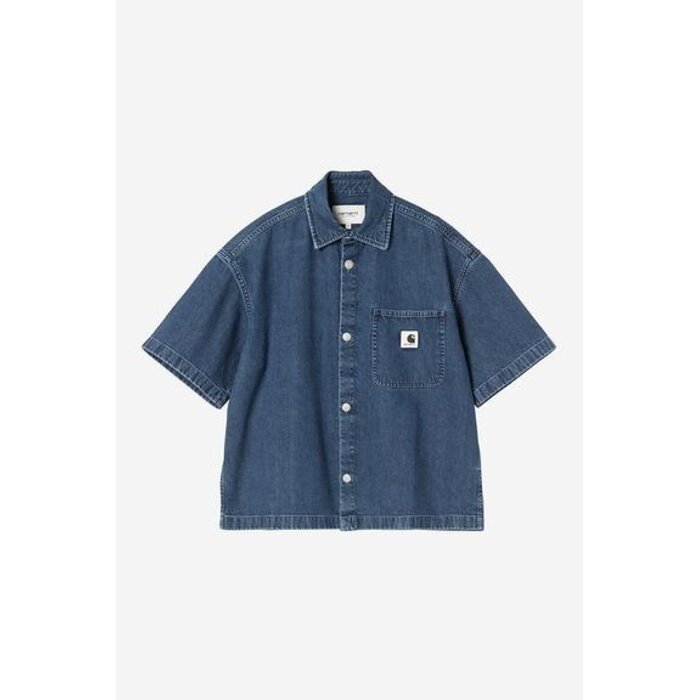 Carhartt WIP W' S/S Lovilia Shirt - Blue Stone Washed