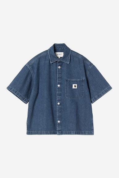 Carhartt WIP W' S/S Lovilia Shirt - Blue Stone Washed