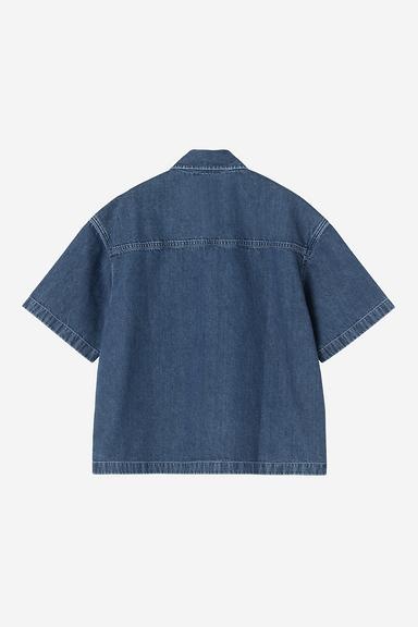 Carhartt WIP W' S/S Lovilia Shirt - Blue Stone Washed