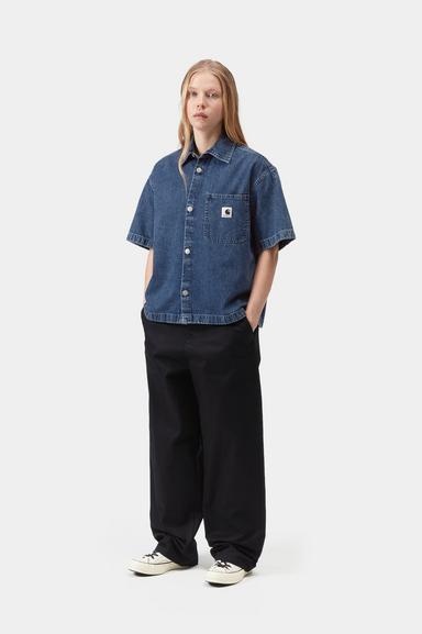 Carhartt WIP W' S/S Lovilia Shirt - Blue Stone Washed