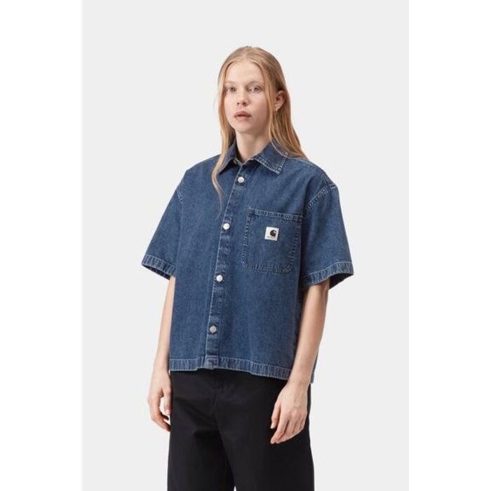 Carhartt WIP W' S/S Lovilia Shirt - Blue Stone Washed