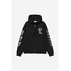 Hooded Playing Cards Jacket - Black