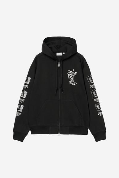 Carhartt WIP Hooded Playing Cards Jacket - Black