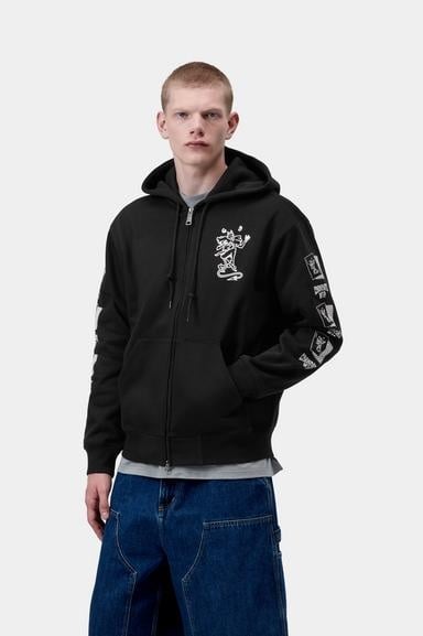 Carhartt WIP Hooded Playing Cards Jacket - Black