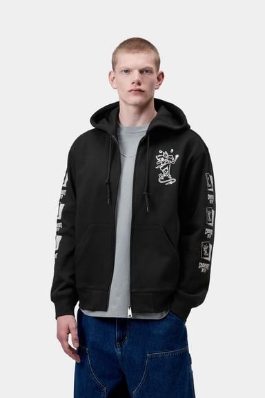 Carhartt WIP Hooded Playing Cards Jacket - Black
