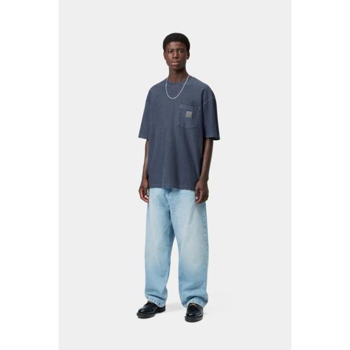 Carhartt WIP S/S Loose Pocket T-Shirt - Dark Navy Garment Dyed