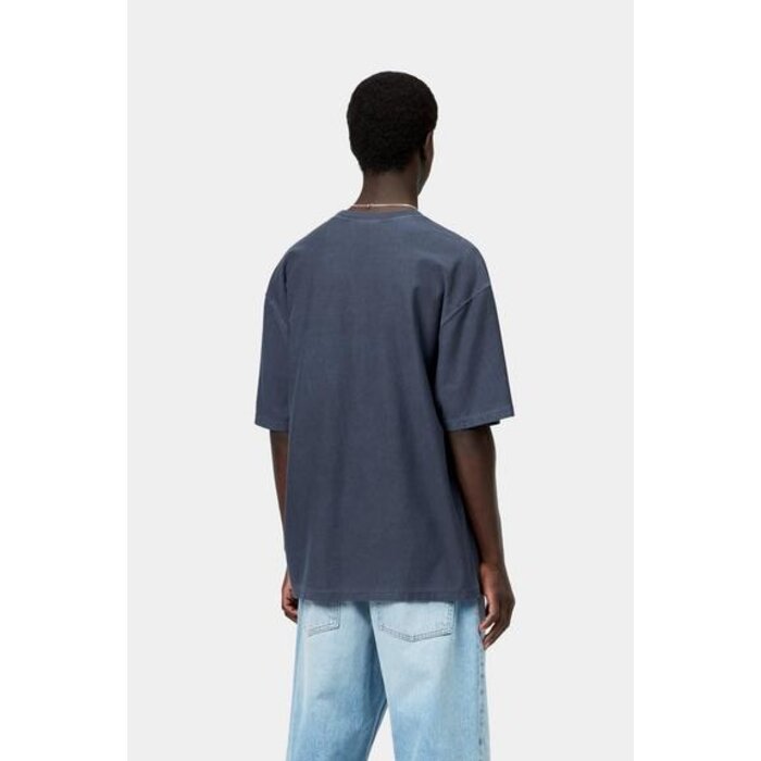 Carhartt WIP S/S Loose Pocket T-Shirt - Dark Navy Garment Dyed