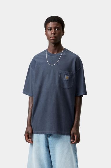 Carhartt WIP S/S Loose Pocket T-Shirt - Dark Navy Garment Dyed