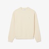 Sweatshirt Col Rond Texturé - Beige