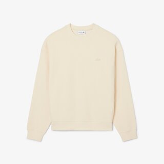 Lacoste Sweatshirt Col Rond Texturé - Beige