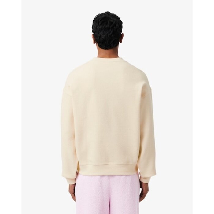 Lacoste Sweatshirt Col Rond Texturé - Beige