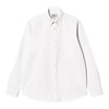L/S Bolton Shirt - White (Garment Dyed)