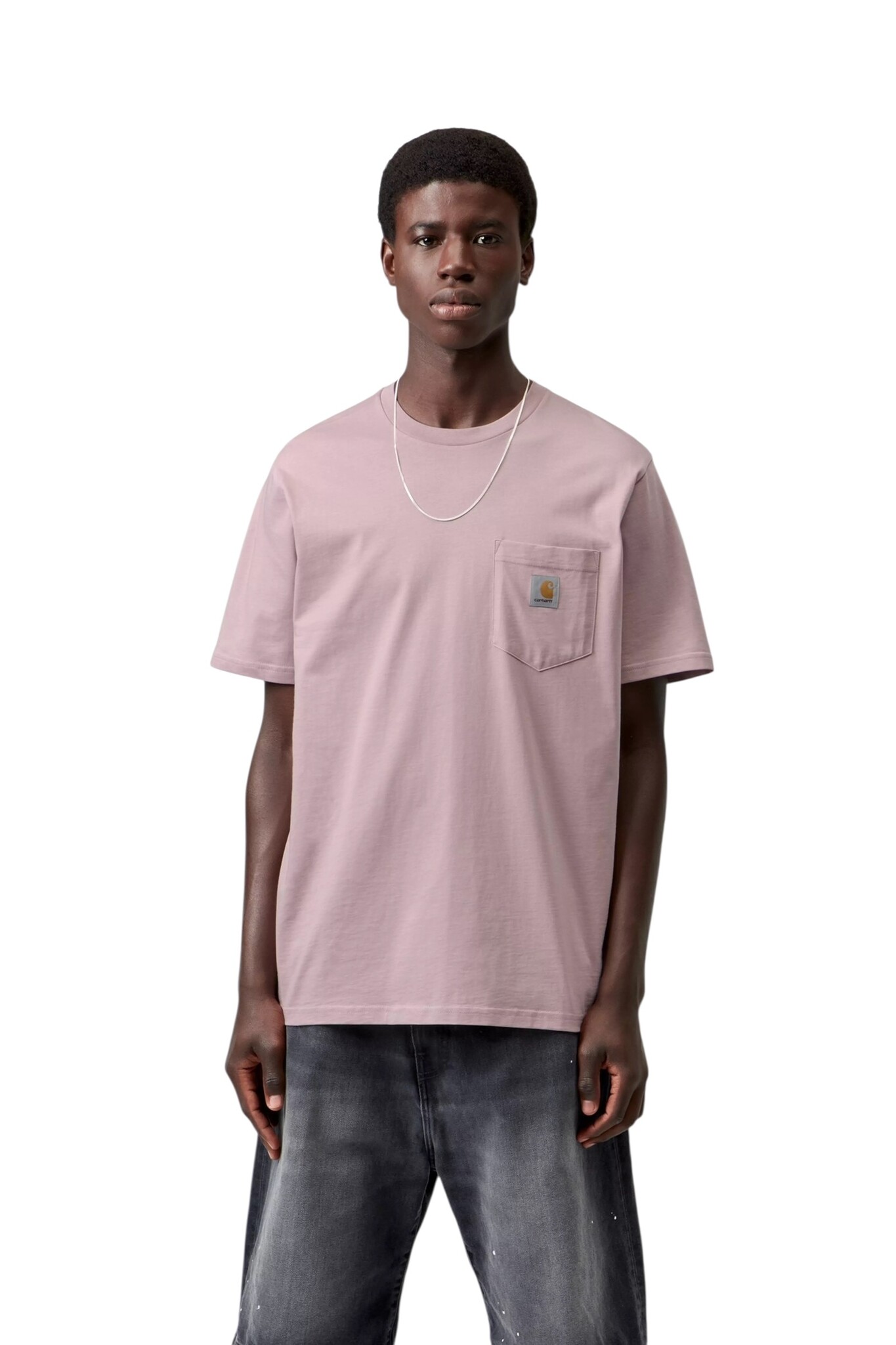 Carhartt WIP S/S Pocket T-Shirt - Hortensia