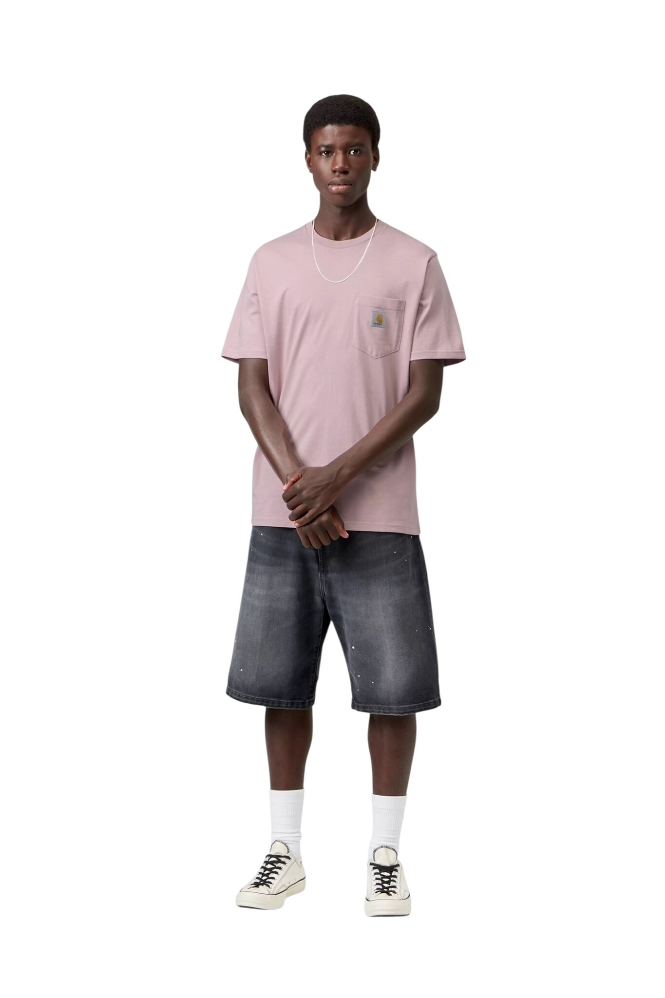 Carhartt WIP S/S Pocket T-Shirt - Hortensia