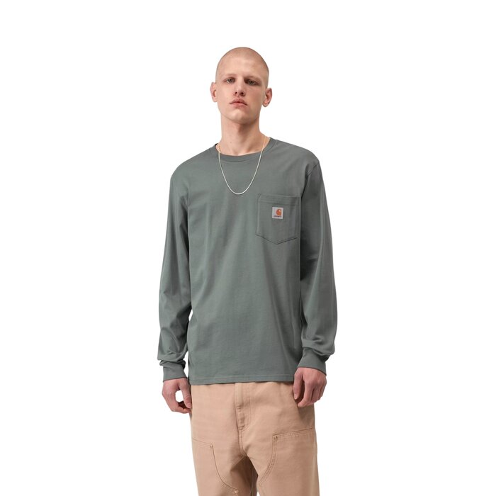 Carhartt WIP L/S Pocket T-shirt - Velvet Green