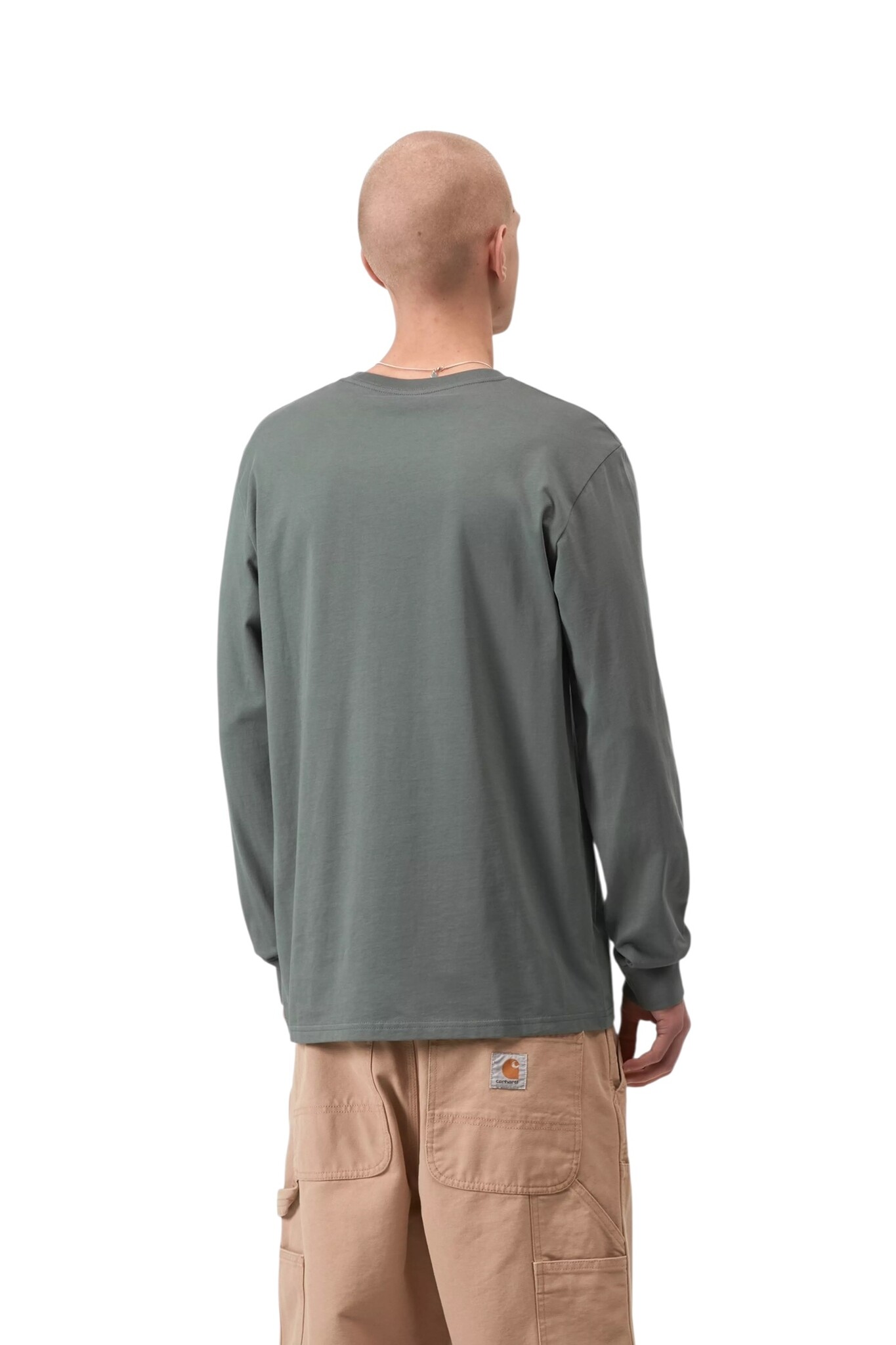 Carhartt WIP L/S Pocket T-shirt - Velvet Green