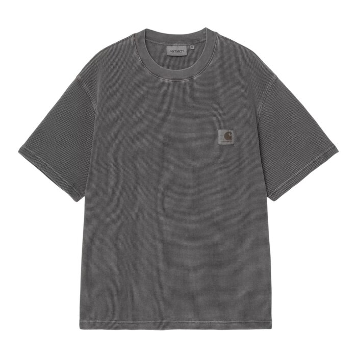 Carhartt WIP S/S Nelson Waffle T-Shirt - Black (Garment Dyed)