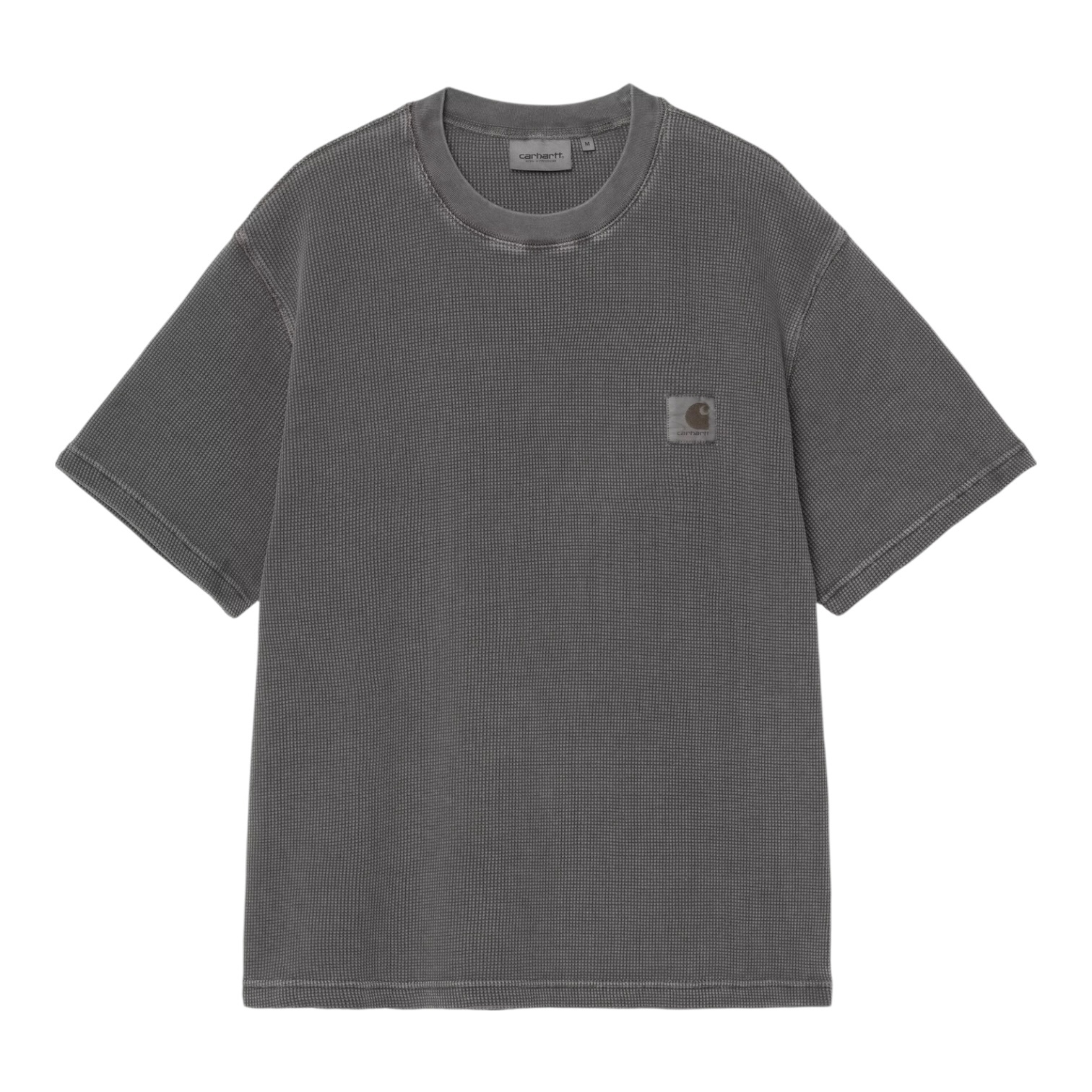 Carhartt WIP S/S Nelson Waffle T-Shirt - Black (Garment Dyed)
