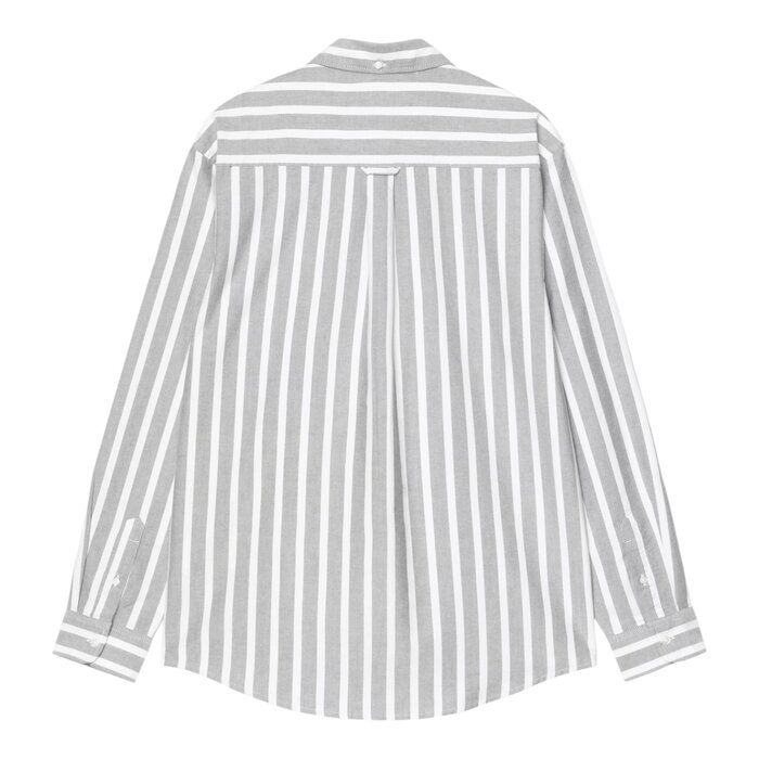 Carhartt WIP L/S Deven Shirt - Deven Stripe Black/White