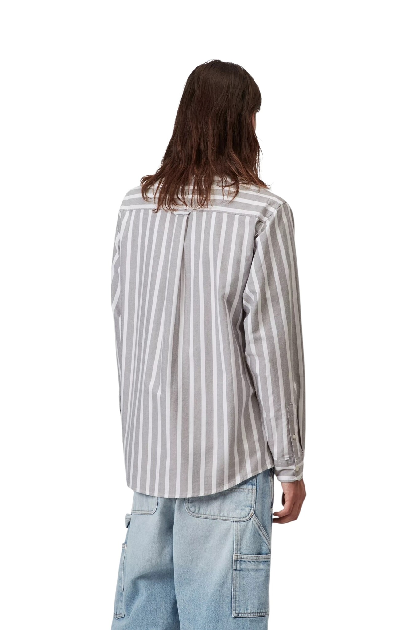 Carhartt WIP L/S Deven Shirt - Deven Stripe Black/White
