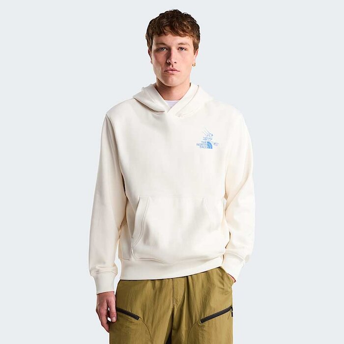 The North Face Mountain Celebration Relaxed Hoodie - White Dune