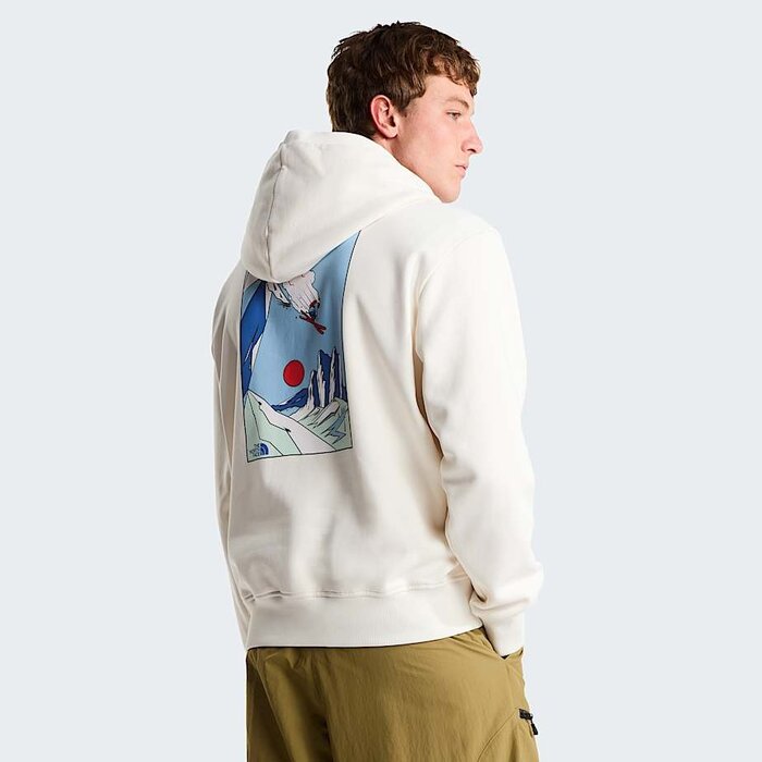 The North Face Mountain Celebration Relaxed Hoodie - White Dune