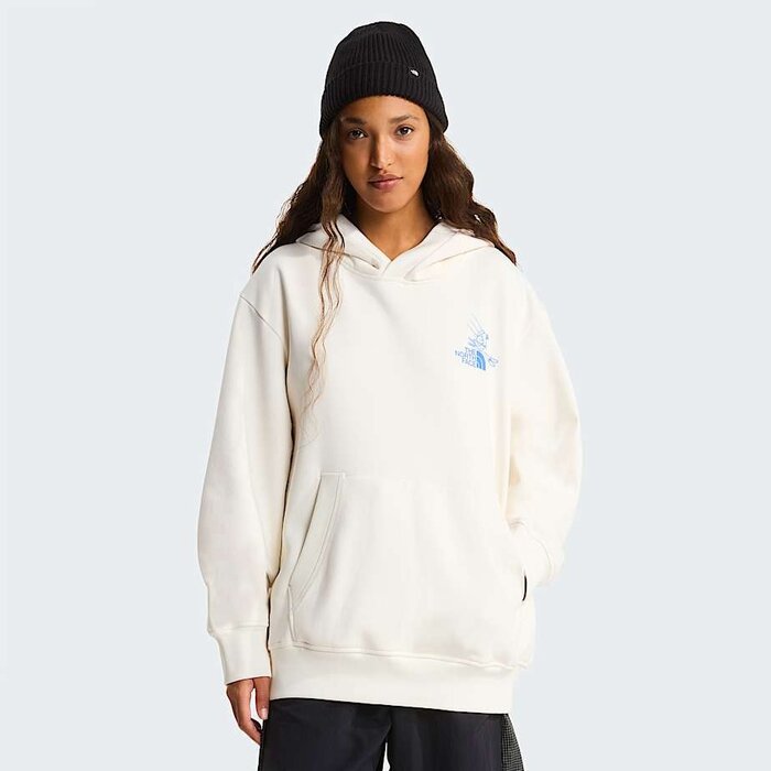 The North Face Mountain Celebration Relaxed Hoodie - White Dune