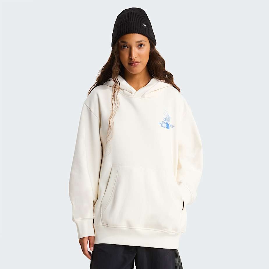 The North Face Mountain Celebration Relaxed Hoodie - White Dune