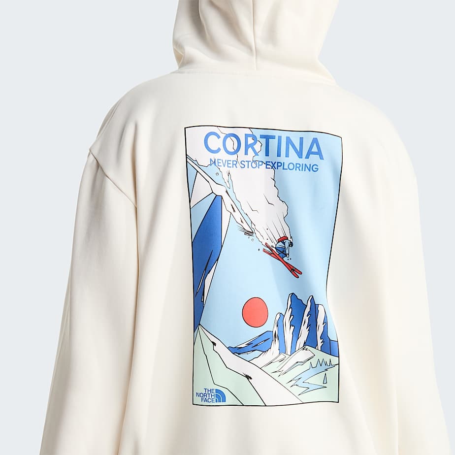 The North Face Mountain Celebration Relaxed Hoodie - White Dune