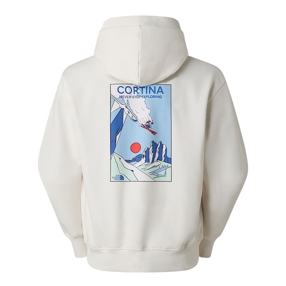 The North Face Mountain Celebration Relaxed Hoodie - White Dune