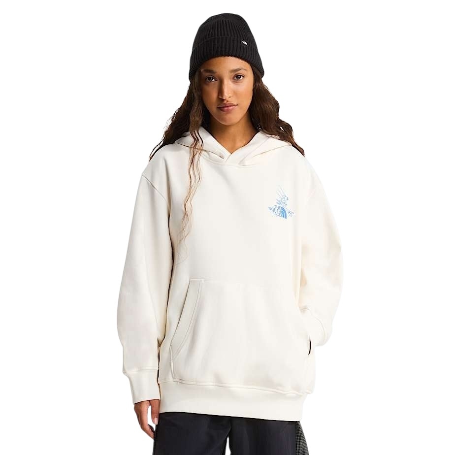 The North Face Mountain Celebration Relaxed Hoodie - White Dune