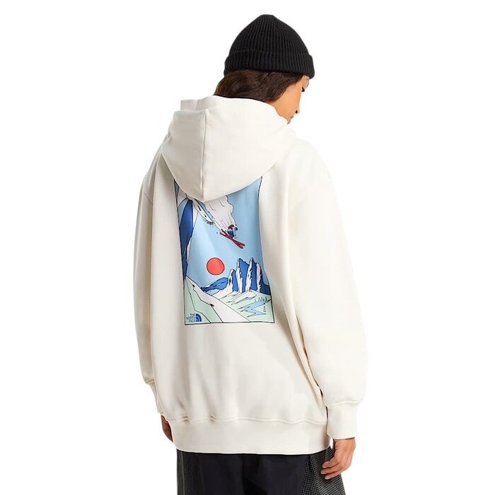 The North Face Mountain Celebration Relaxed Hoodie - White Dune