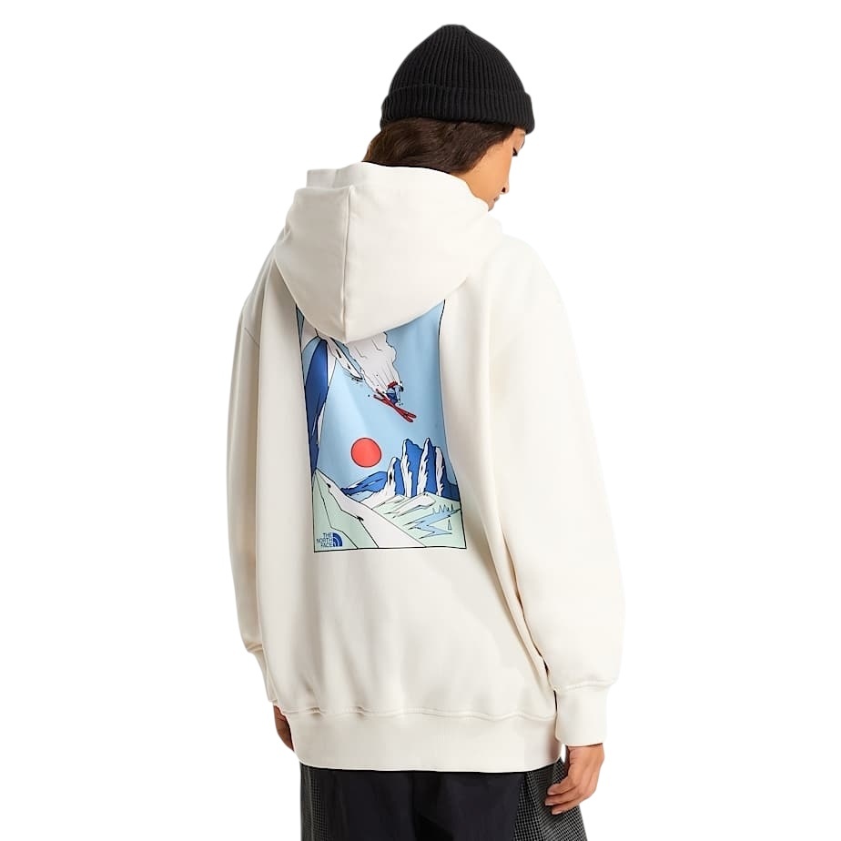 The North Face Mountain Celebration Relaxed Hoodie - White Dune