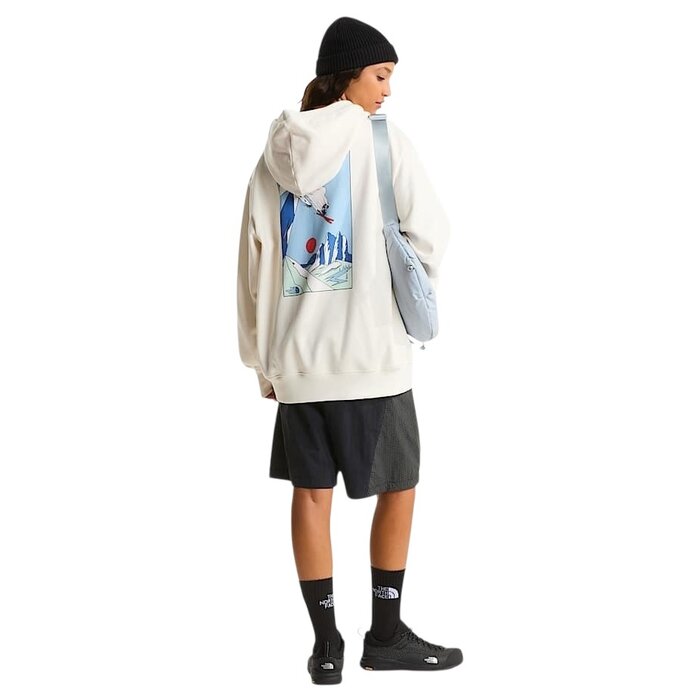 The North Face Mountain Celebration Relaxed Hoodie - White Dune