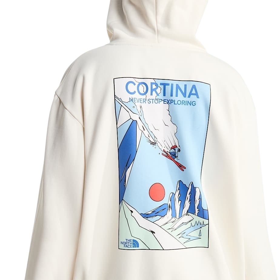 The North Face Mountain Celebration Relaxed Hoodie - White Dune