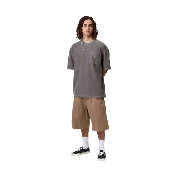 Carhartt WIP S/S Loose Pocket T-Shirt - Black Garment Dyed