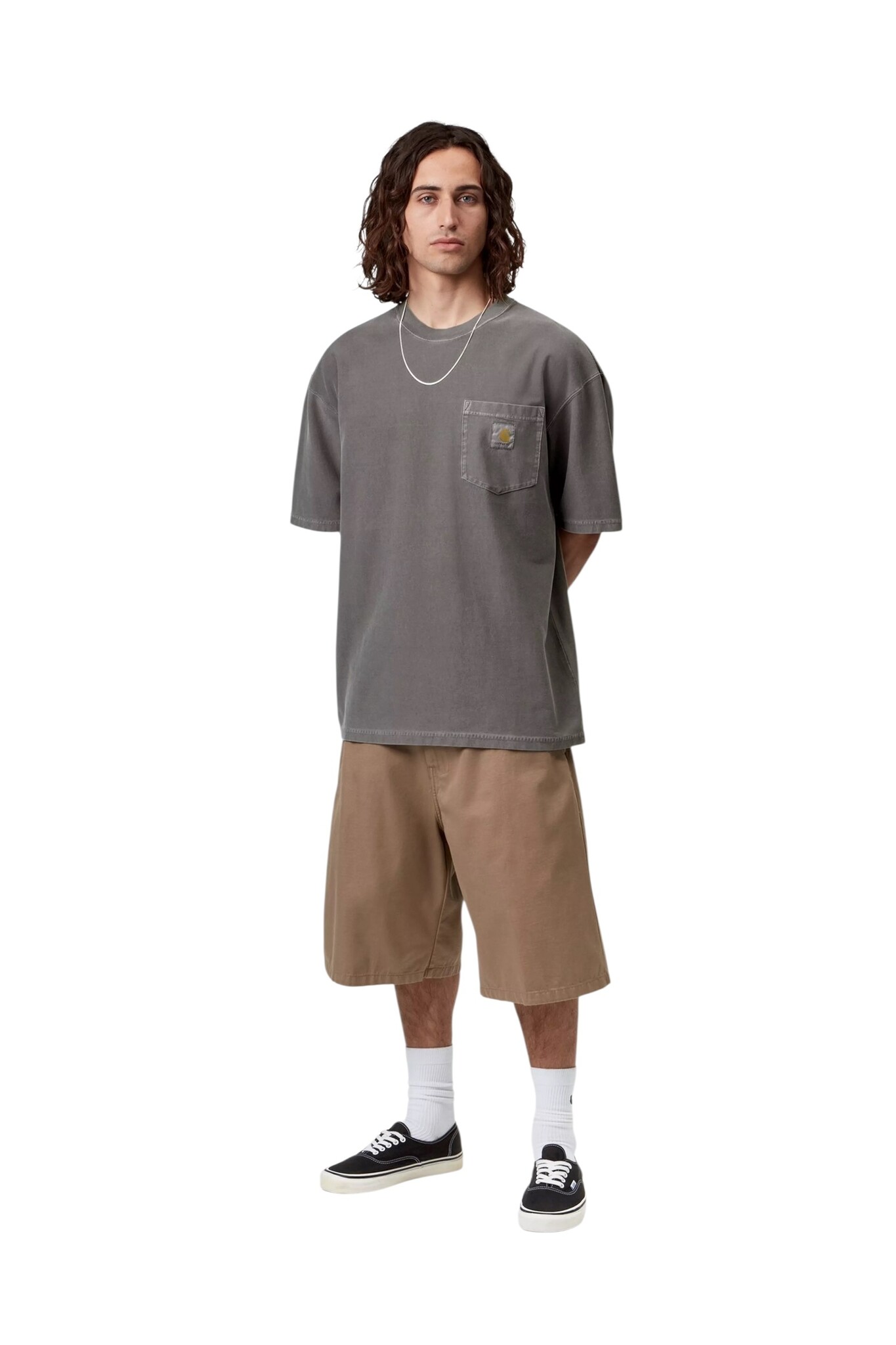 Carhartt WIP S/S Loose Pocket T-Shirt - Black Garment Dyed