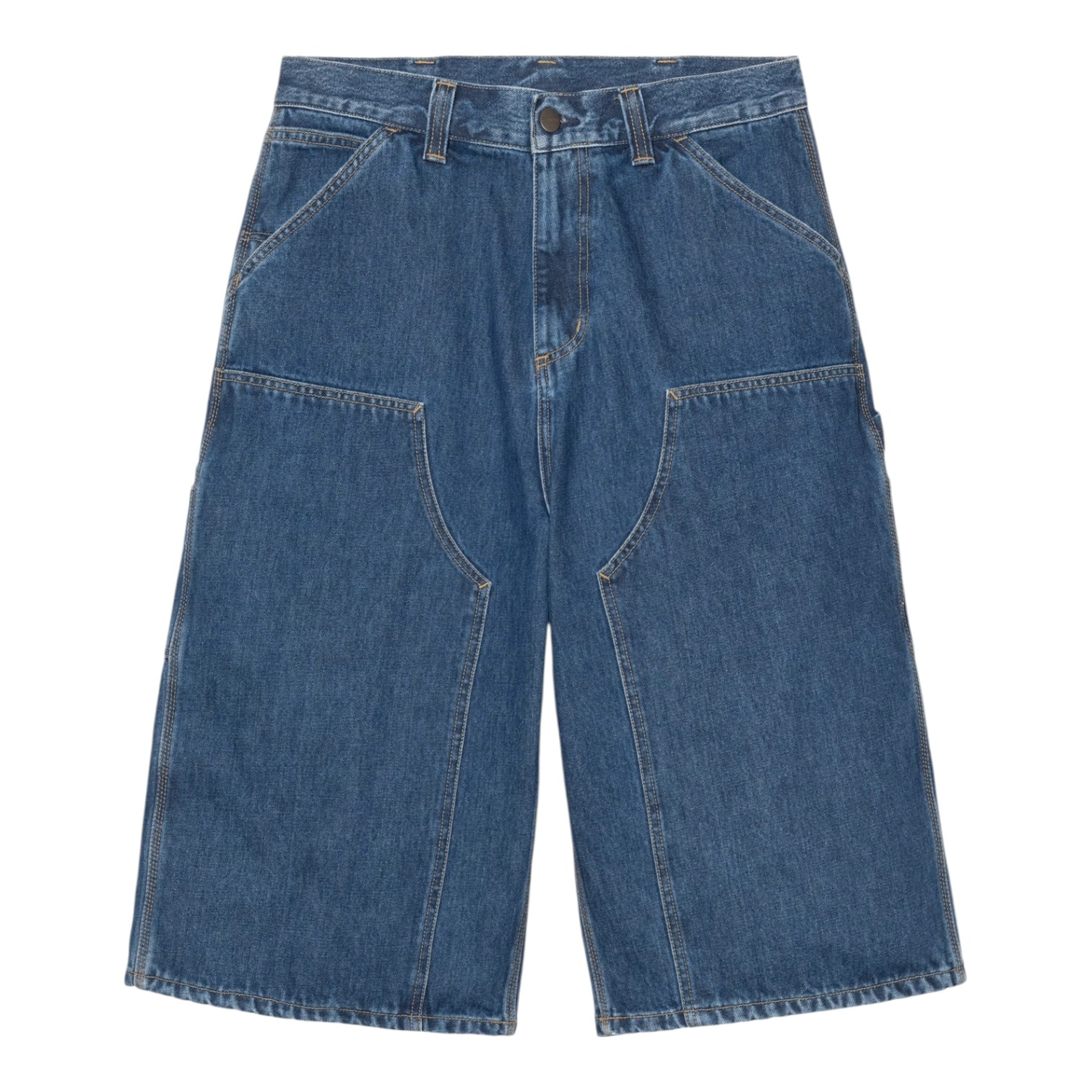 Carhartt WIP OG Double Knee Long Short - Blue Stone Washed